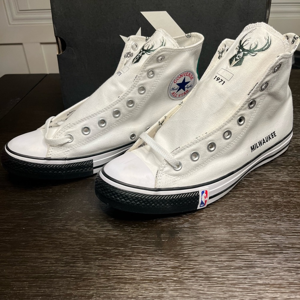 Converse NBA Milwaukee Bucks White chuck Taylor’s Mens